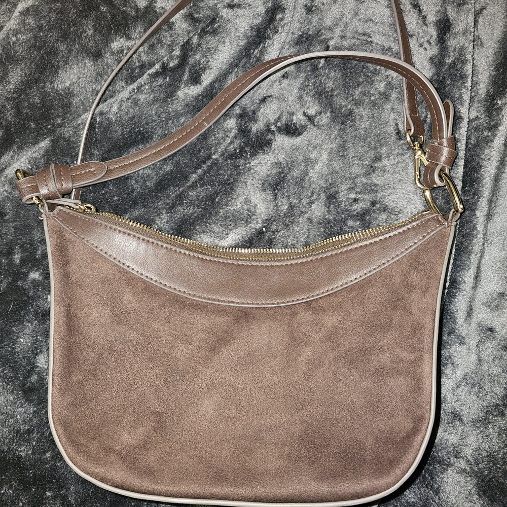 H&M Brown Suede Crossbody Bag - Picture 3 of 11